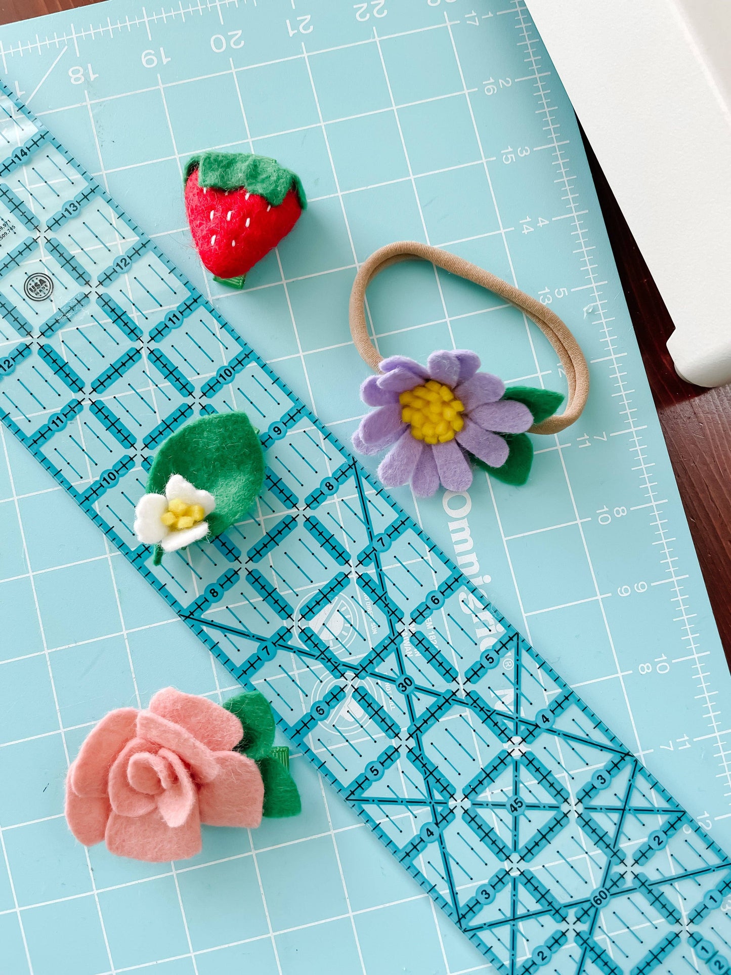 Pink Rose Hair Tie - June Birth Month Flower Gift
