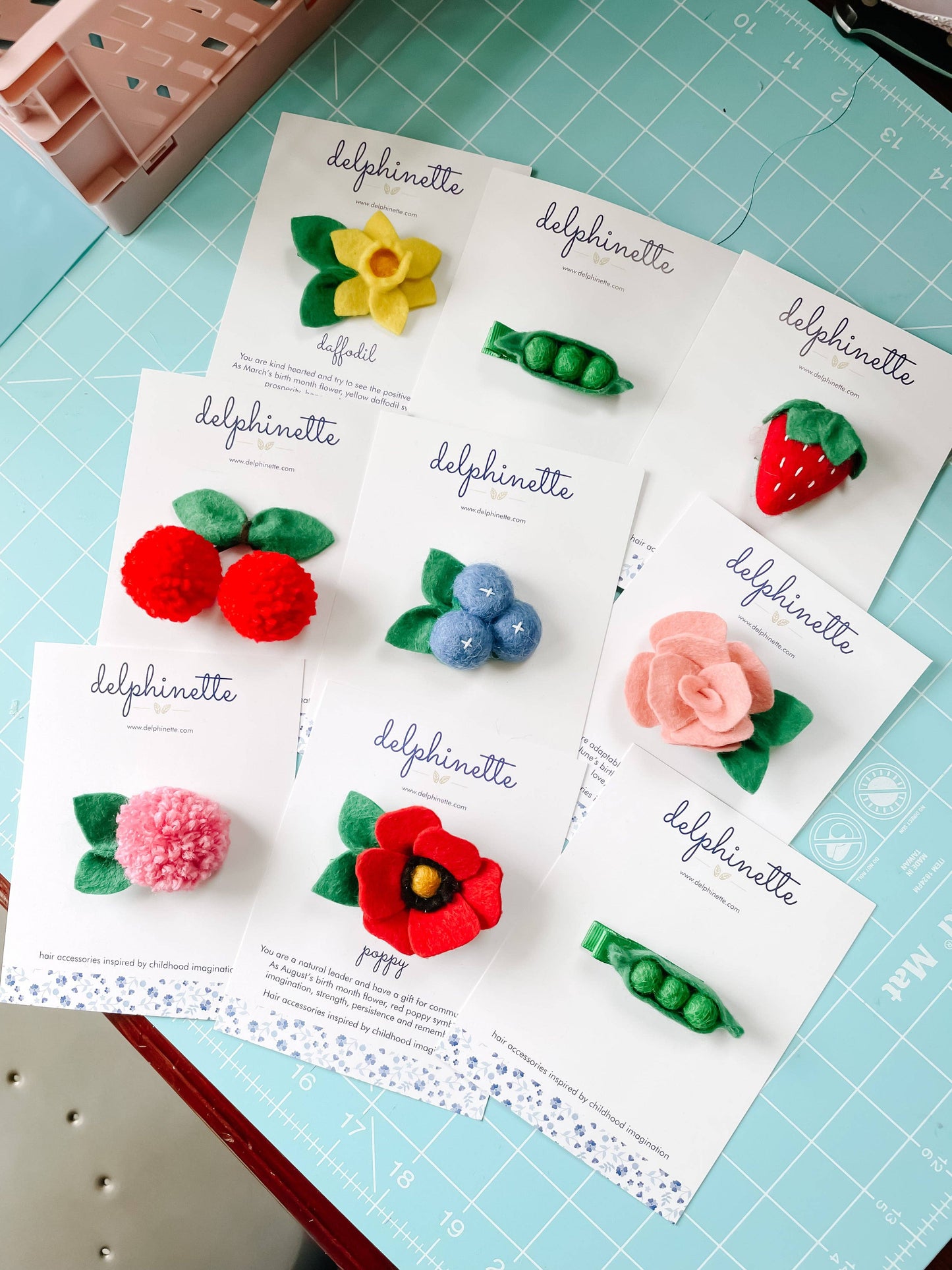 Pink Rose Hair Tie - June Birth Month Flower Gift