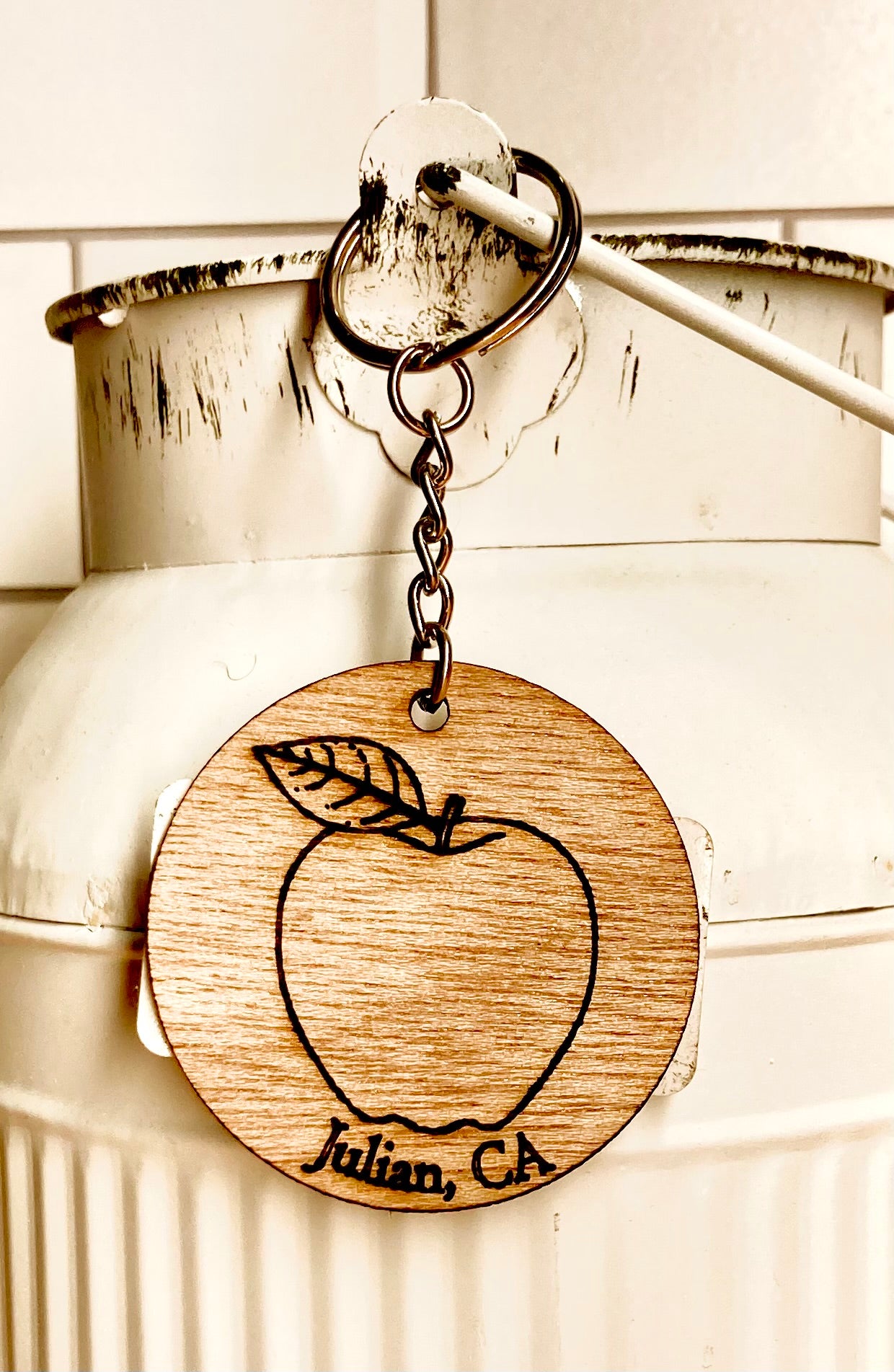 JFO Apple Keychain