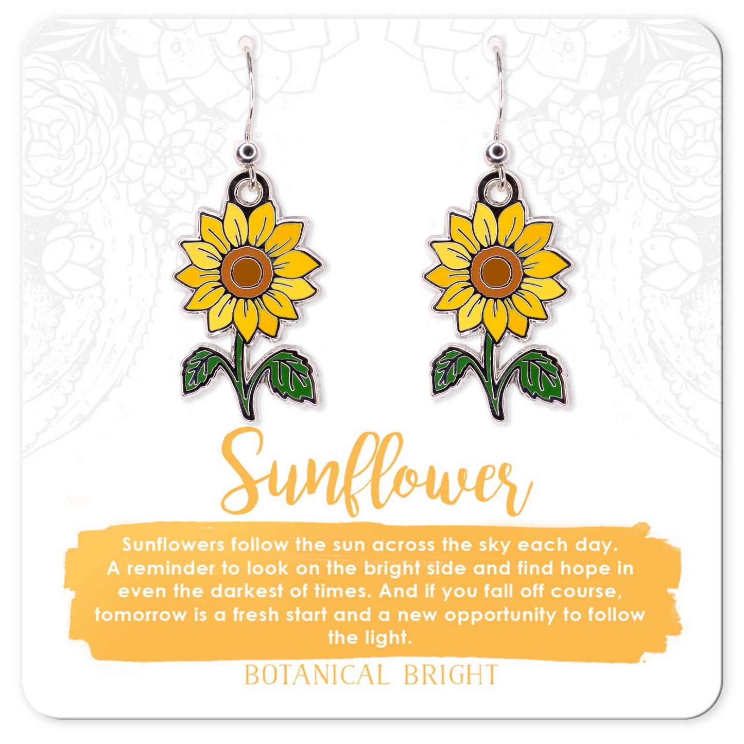 Sunflower Dangle Earrings