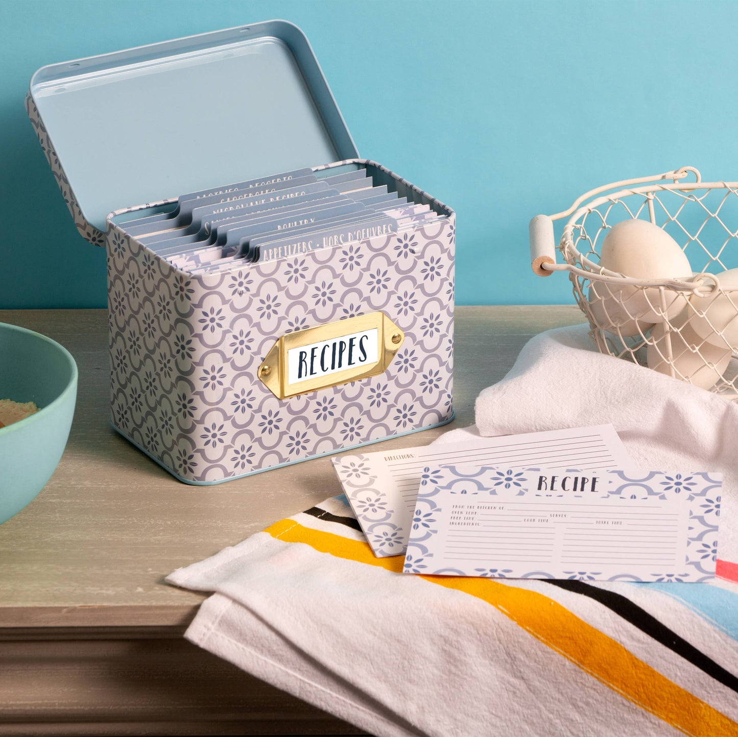 Tin Recipe Box