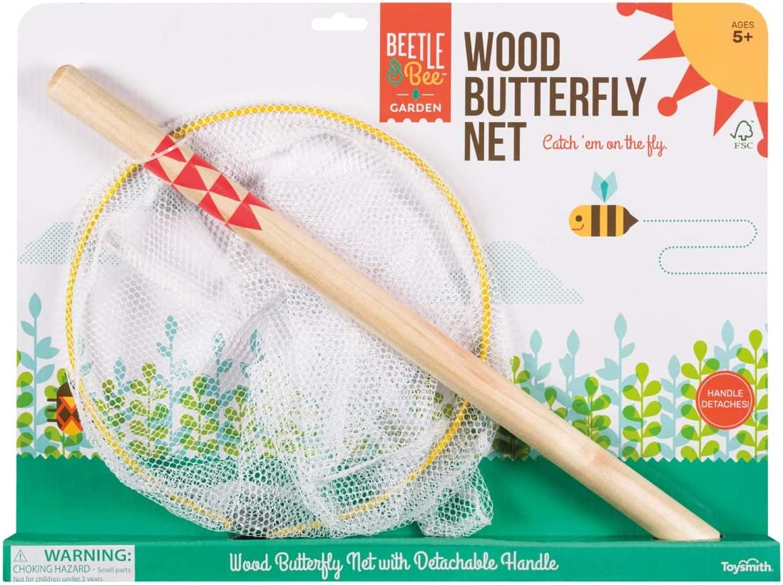 BUTTERFLY NET WITH A WOOD STICK