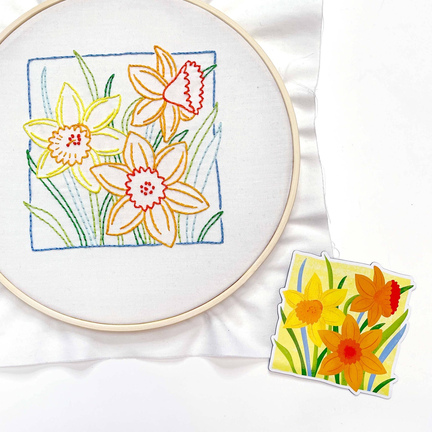 March Daffodil 3-inch magnet: With Packaging