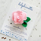 Pink Carnation Hair Clip - January Birth Month Flower Gift