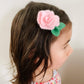 Pink Carnation Hair Clip - January Birth Month Flower Gift