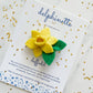 Daffodil Hair Clip l March Birth Month Flower Gift
