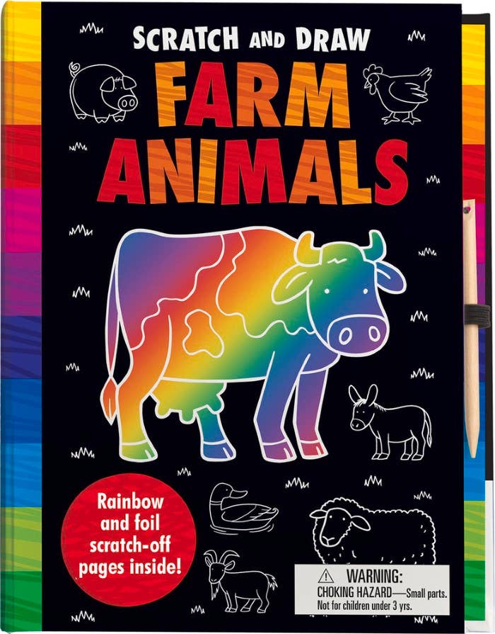 Scratch and Draw Farm Animals: Hardcover