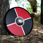 Hand Made Painted Toy Viking Shield with Steel Boss