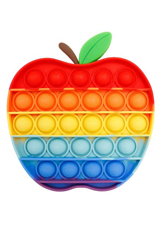 Apple Rainbow Push Pop Sensory Fidget Toy