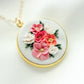 Peony Flower Bouquet Necklace