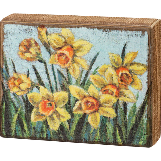 Daffodils Box Sign
